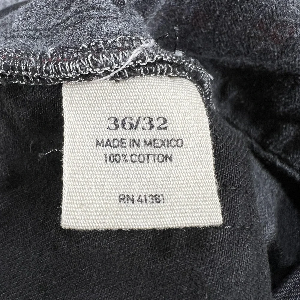 Polo Ralph Lauren Jeans Mens 36x32 Black Hampton Straight Leg Denim Selvedge